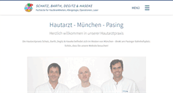 Desktop Screenshot of hautpraxis.de